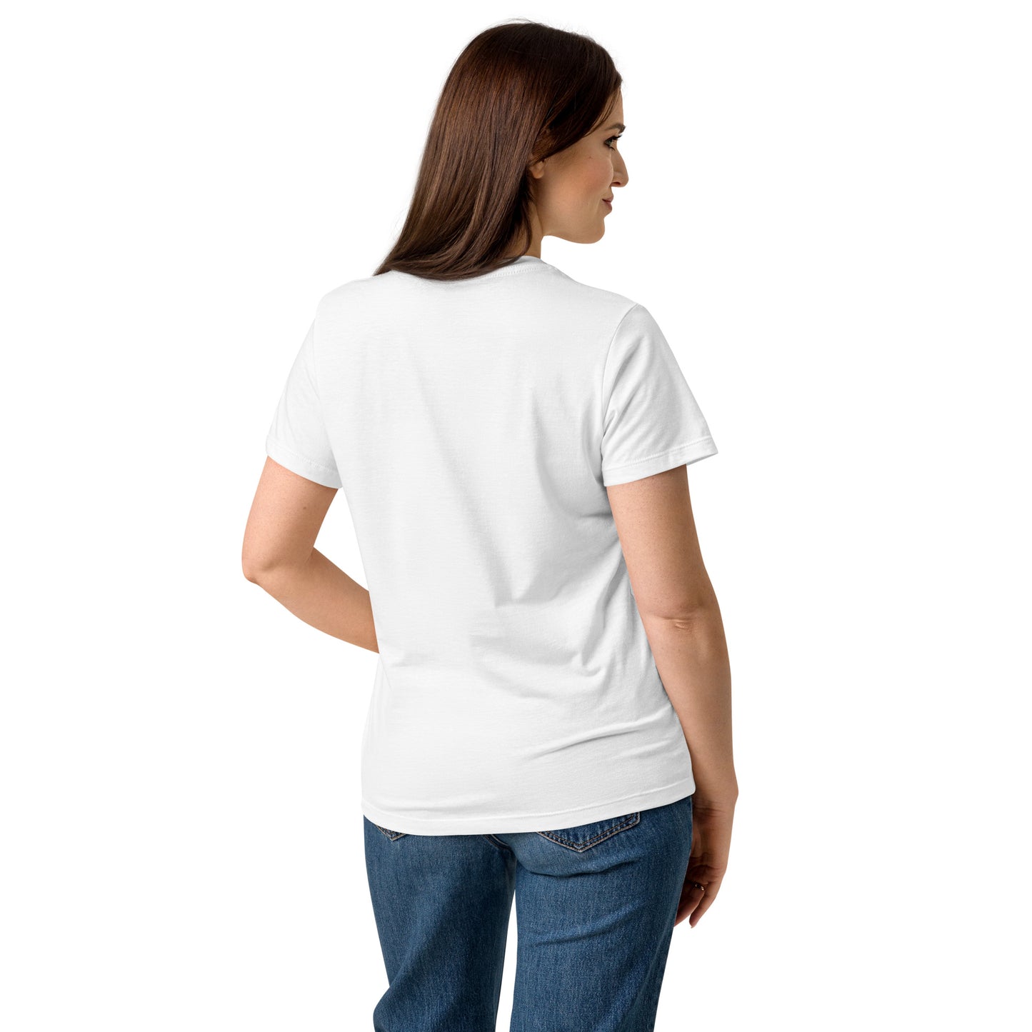 Women’s basic softstyle White T-Shirt | Original Acrylic Art – Savanna Spirit