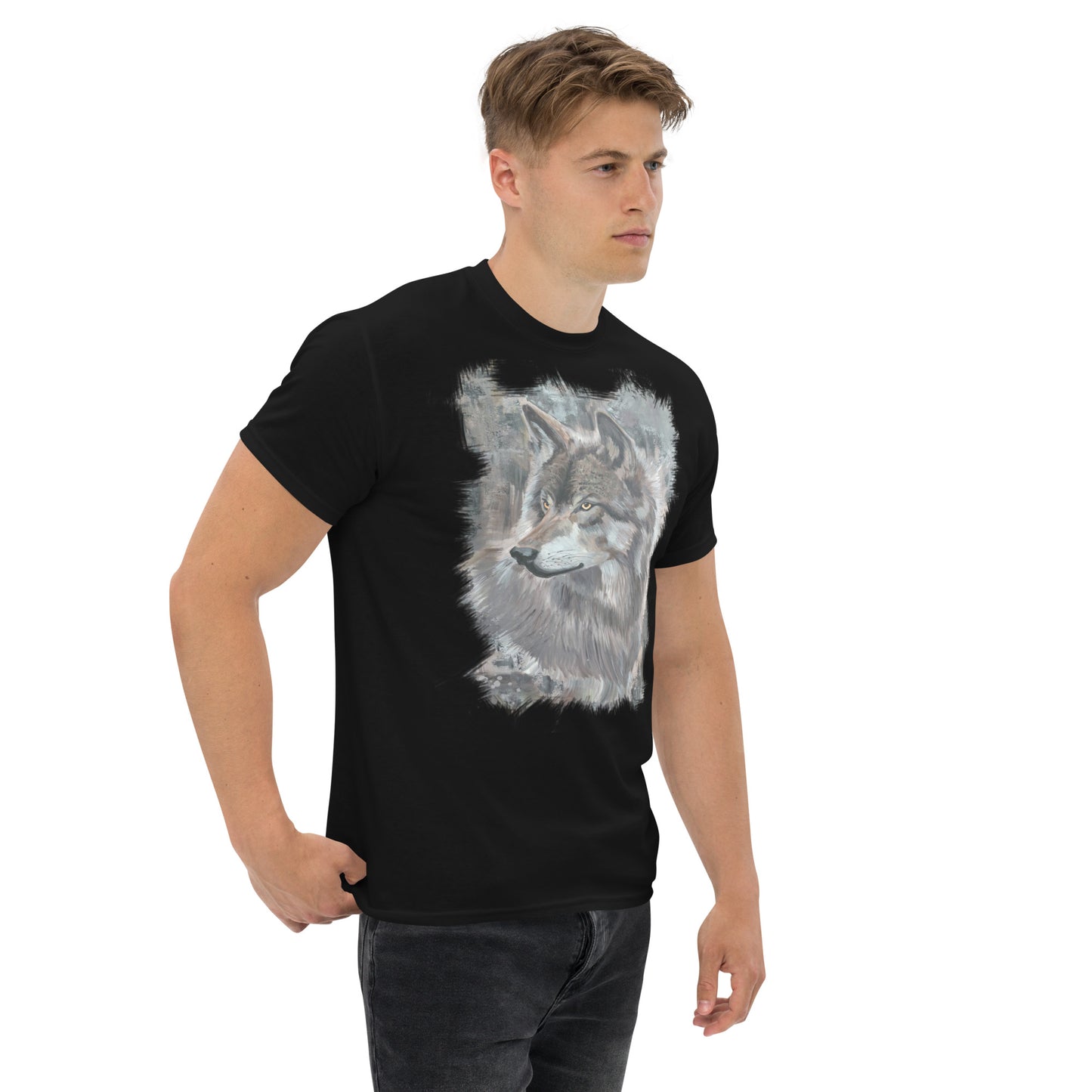 Unisex Wolf Art T-Shirt – Silent Watcher
