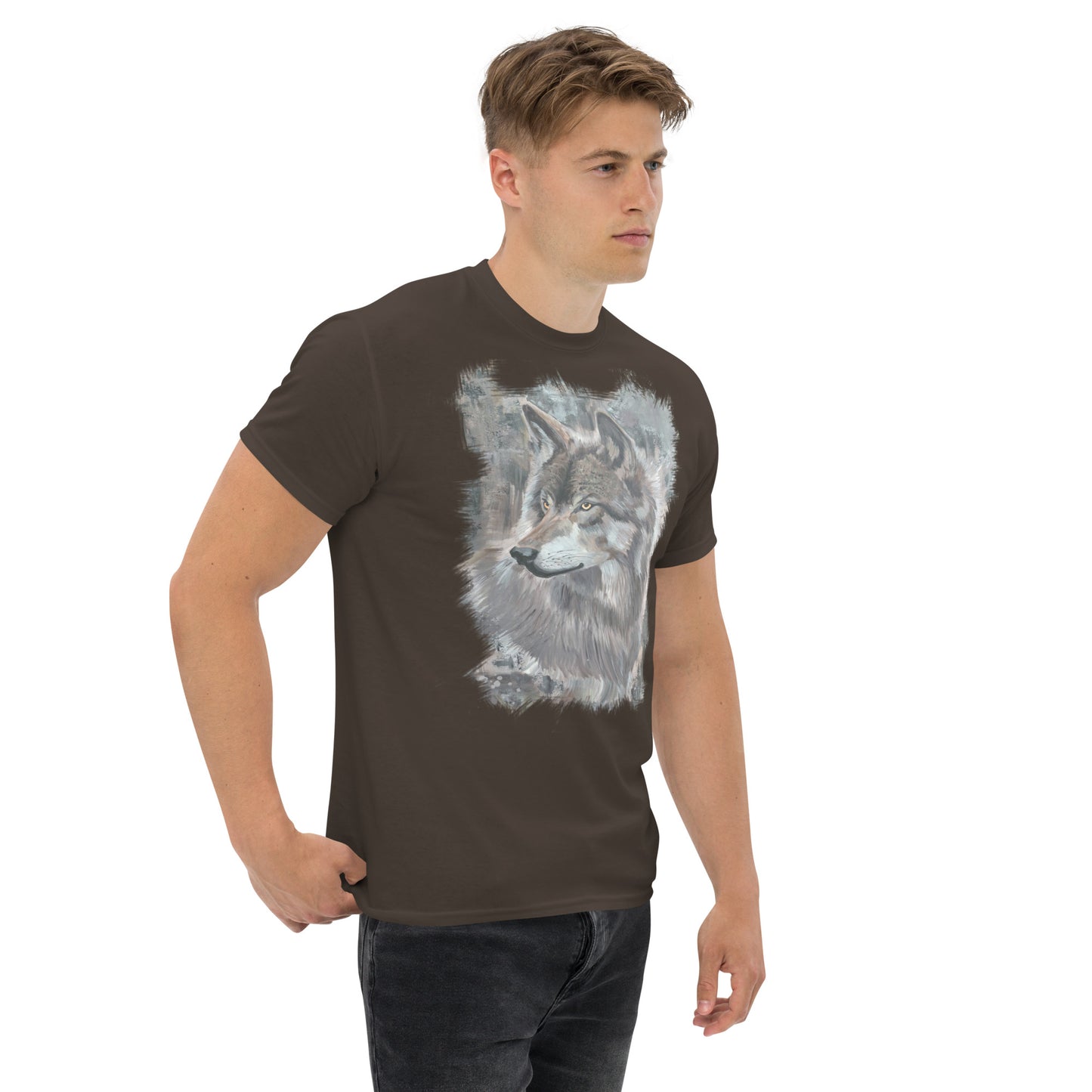 Unisex Wolf Art T-Shirt – Silent Watcher