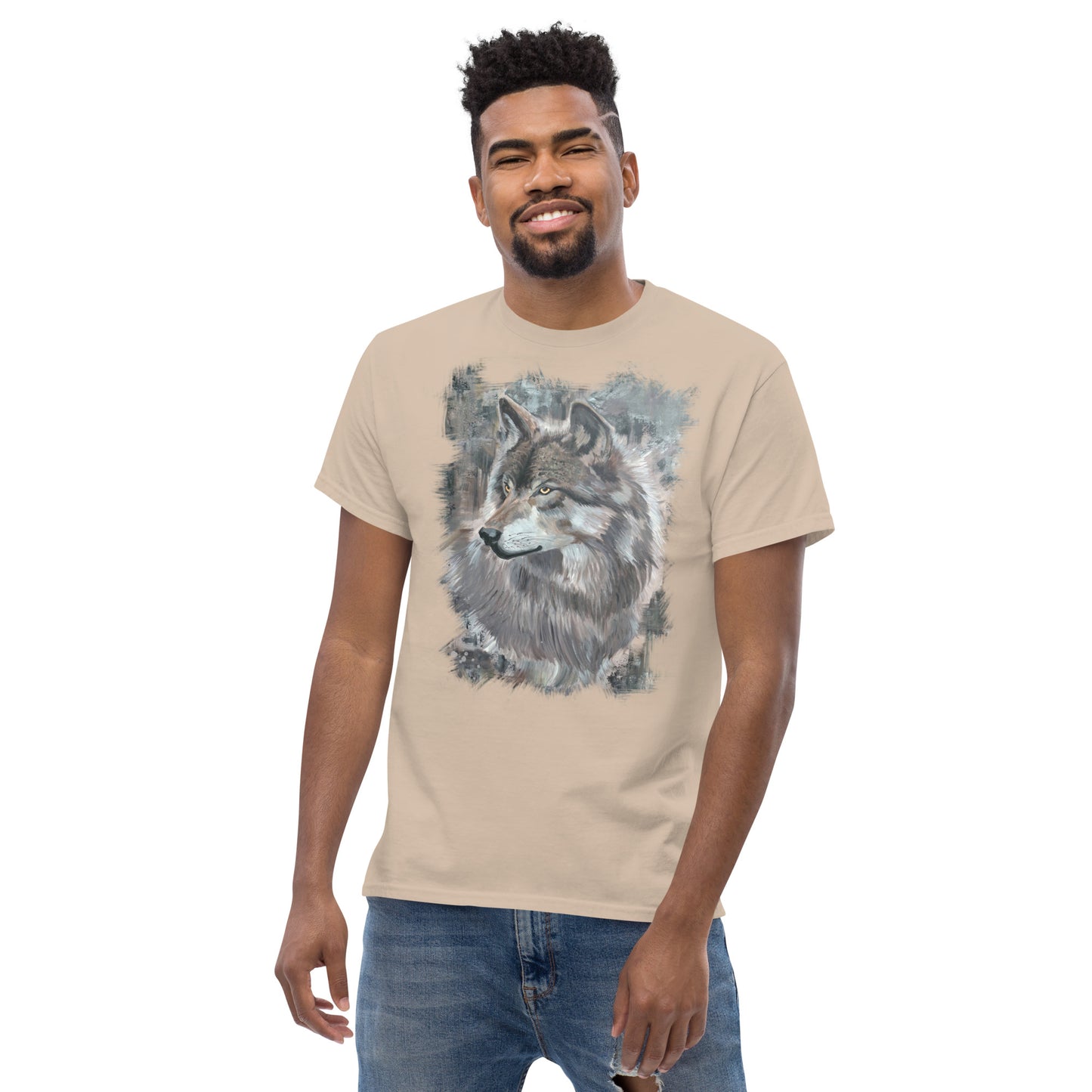 Unisex Wolf Art T-Shirt – Silent Watcher