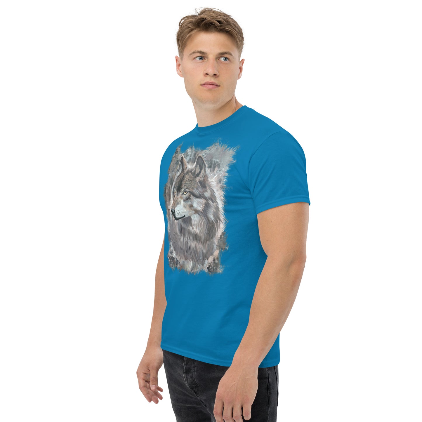Unisex Wolf Art T-Shirt – Silent Watcher