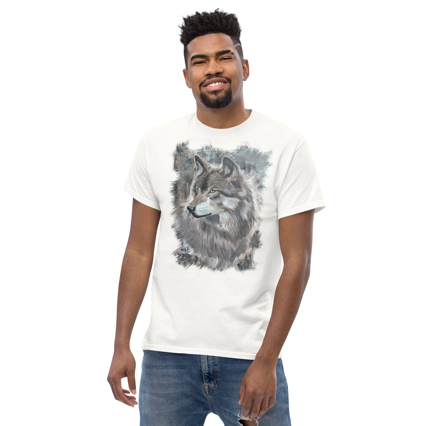 Unisex Wolf Art T-Shirt – Silent Watcher